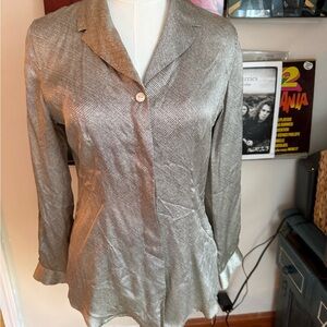 100% Silk Button Down Shirt